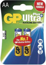 Alkalická baterie GP Ultra Plus LR6 (AA), blistr ; 1017212000 foto